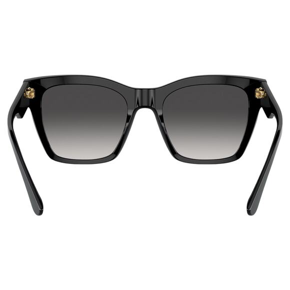 New Dolce & Gabbana Sunglasses Black Square Gold DG Metal Logo New - Picture 3 of 6